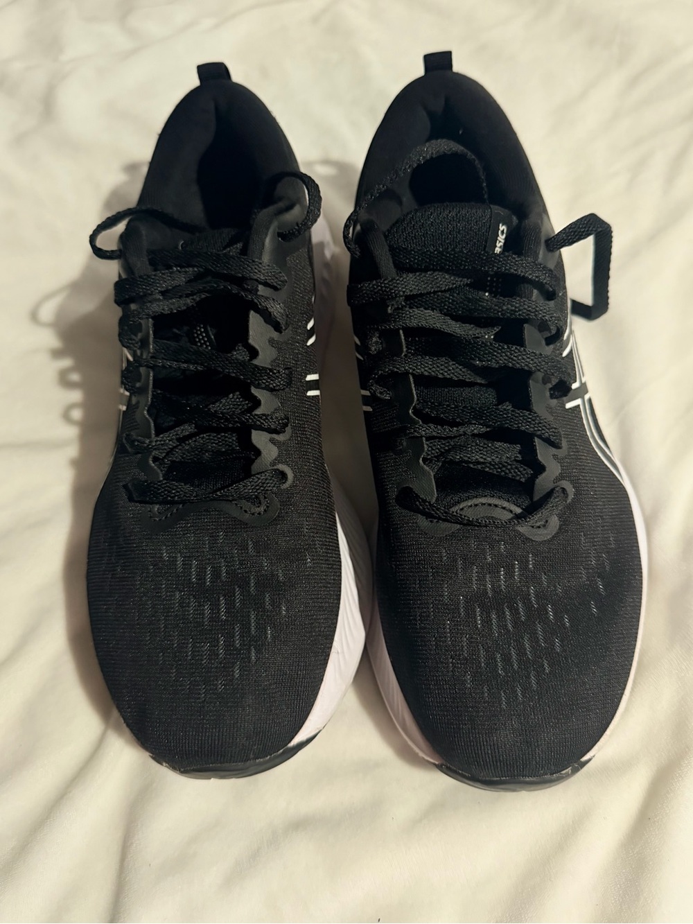 ASICS Men's Athletic Shoes - Black with White Accents